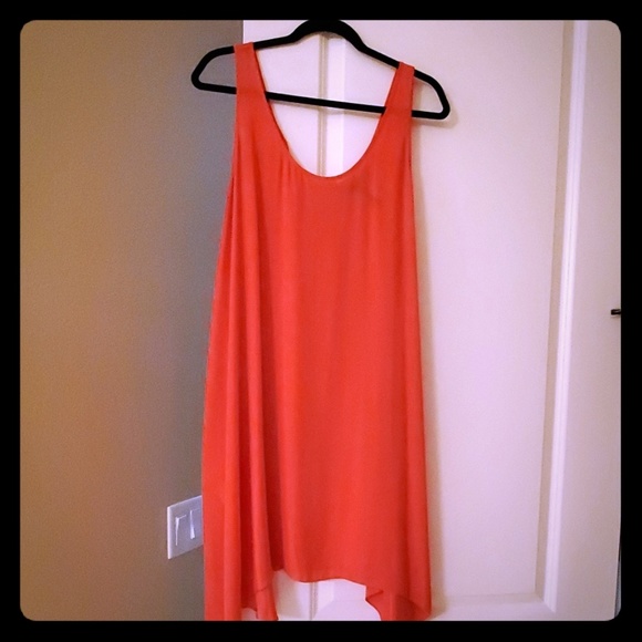 BCBGMaxAzria Dresses & Skirts - BCBGMaxAzria Poppy color asymmetrical dress